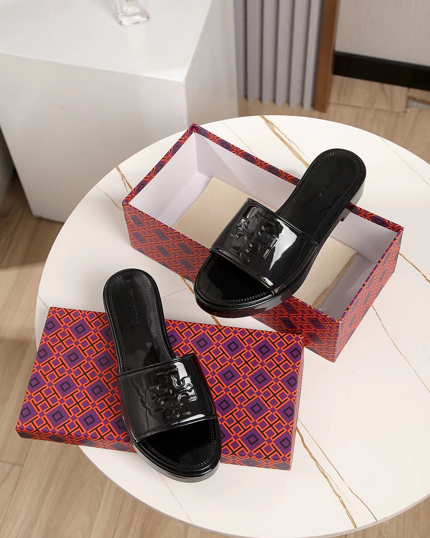 Fashion Medium Heel Slippers 9