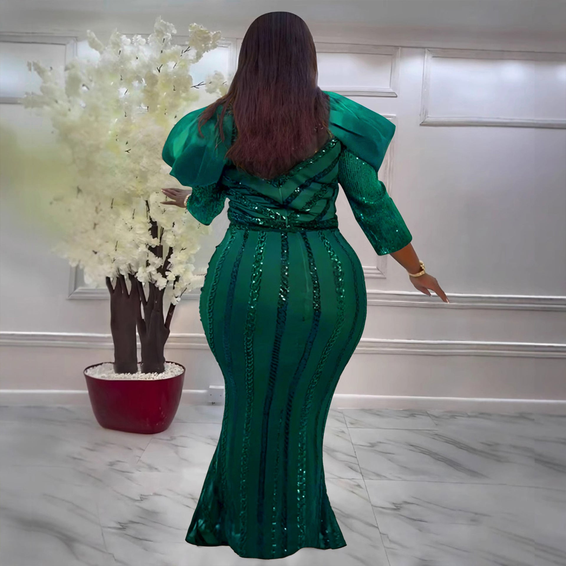 Women Sexy Sequin Bodycon Dress 4