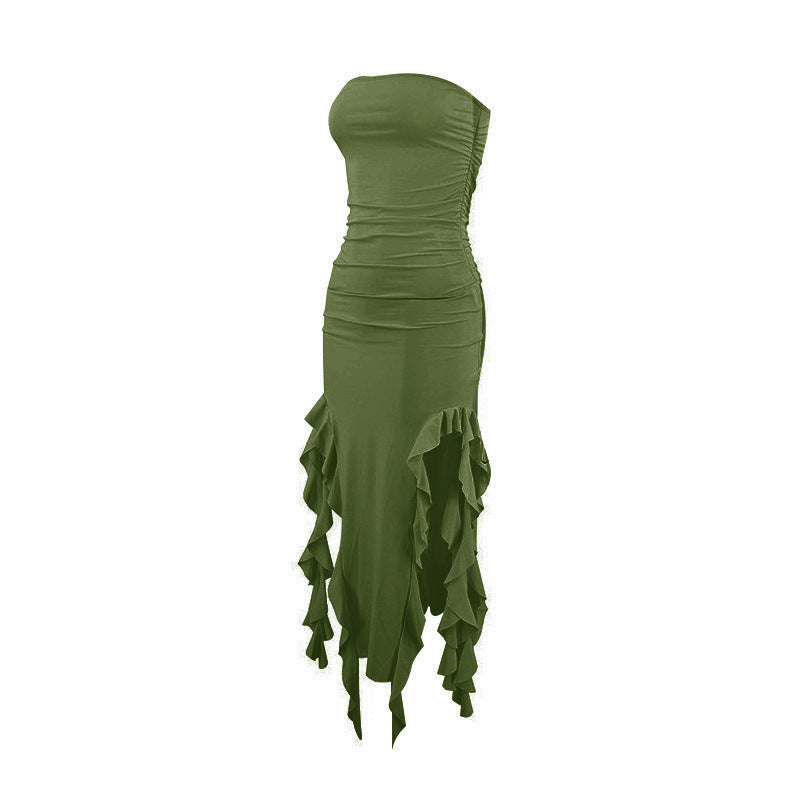 Summer strapless jellyfish sashes sexy dress women's clothing 40