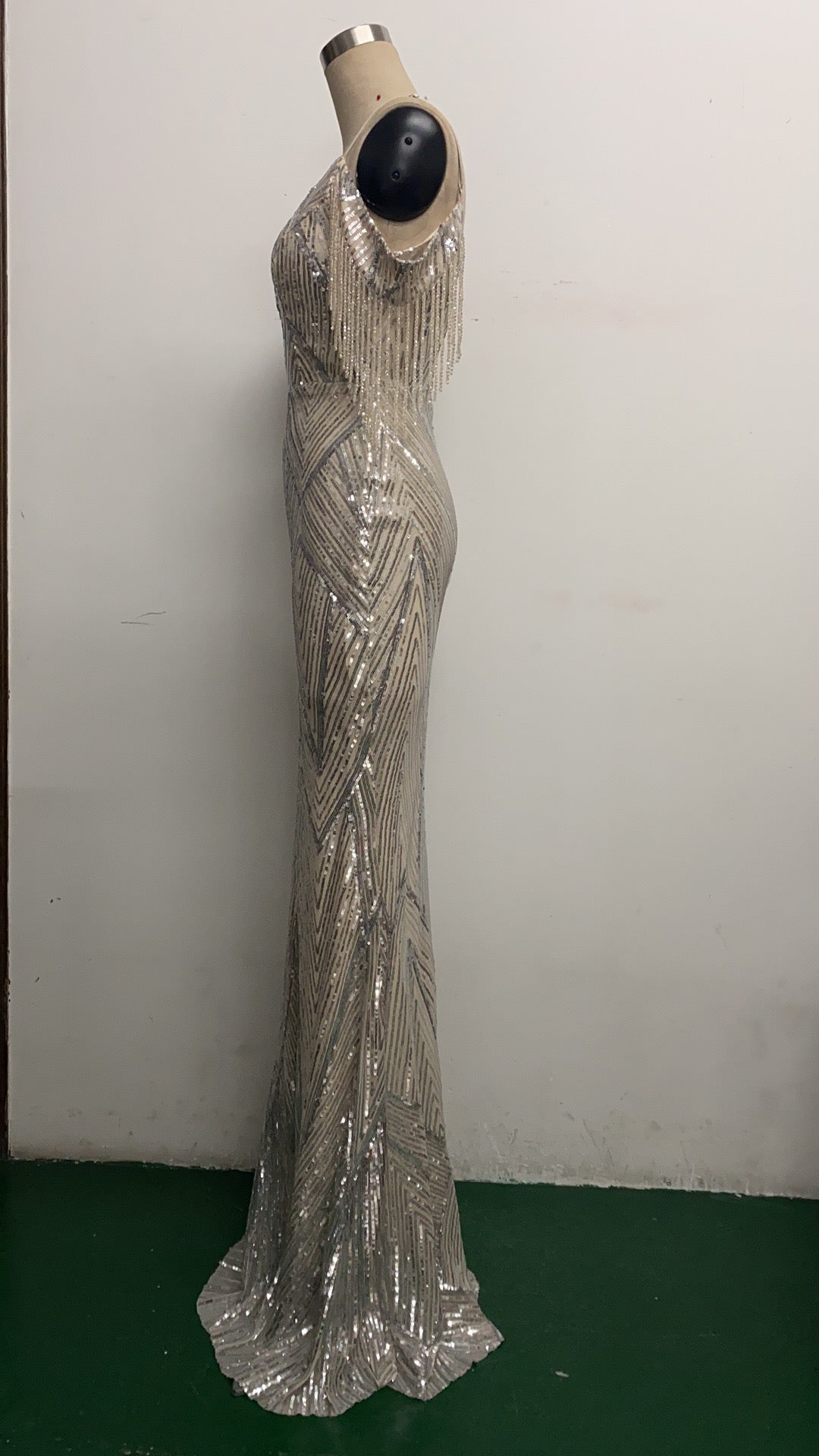 Sequin Fishtail Long Formal Dress Evening Gown 23