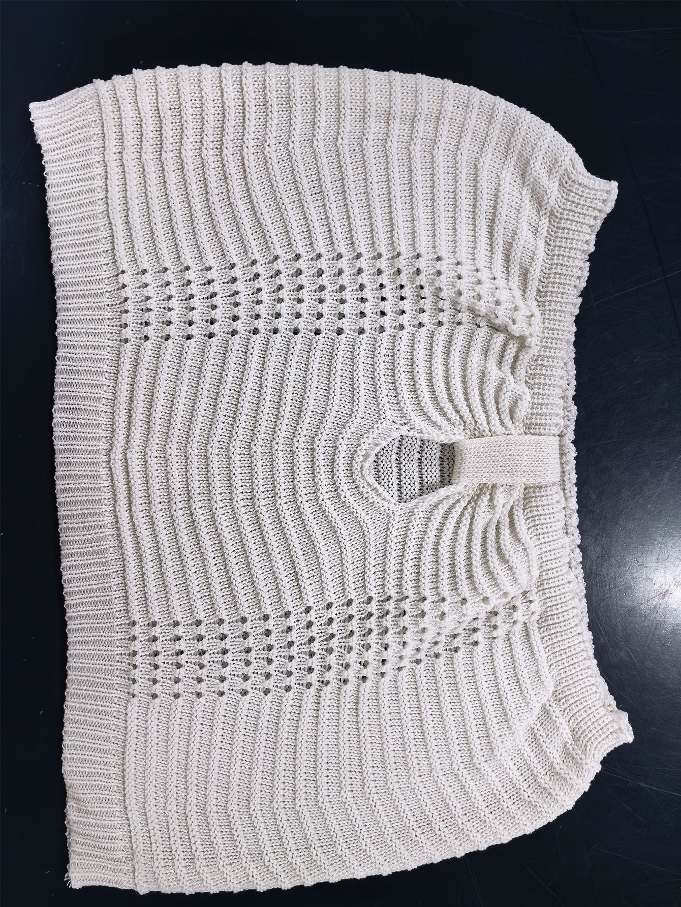 Women's Knitting Strapless crop top long Skirt two piece Set 15