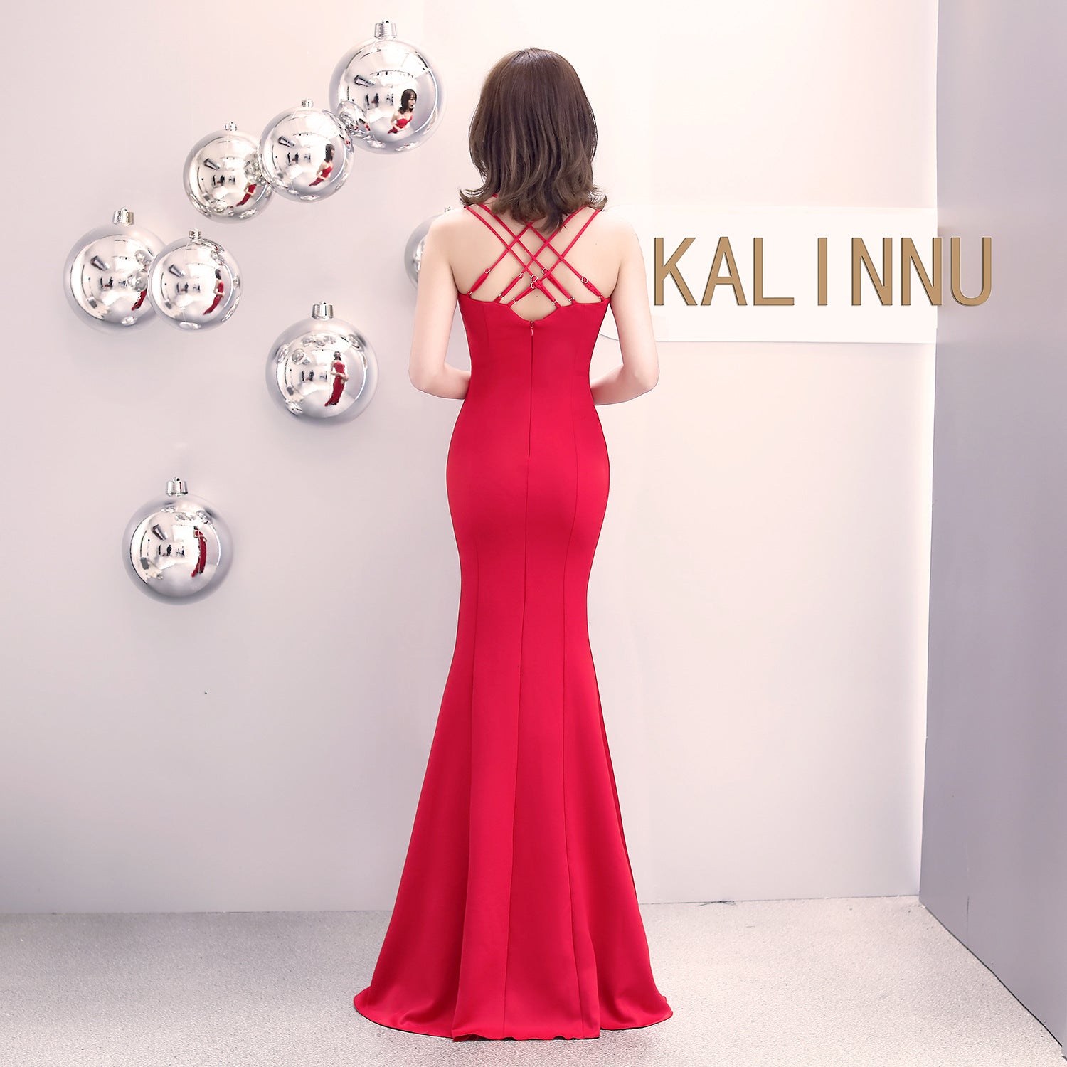 Formal Party Evening Dress Fashion Elegant Long Sexy Straps Slim Mermaid Cocktail Prom Dress 27
