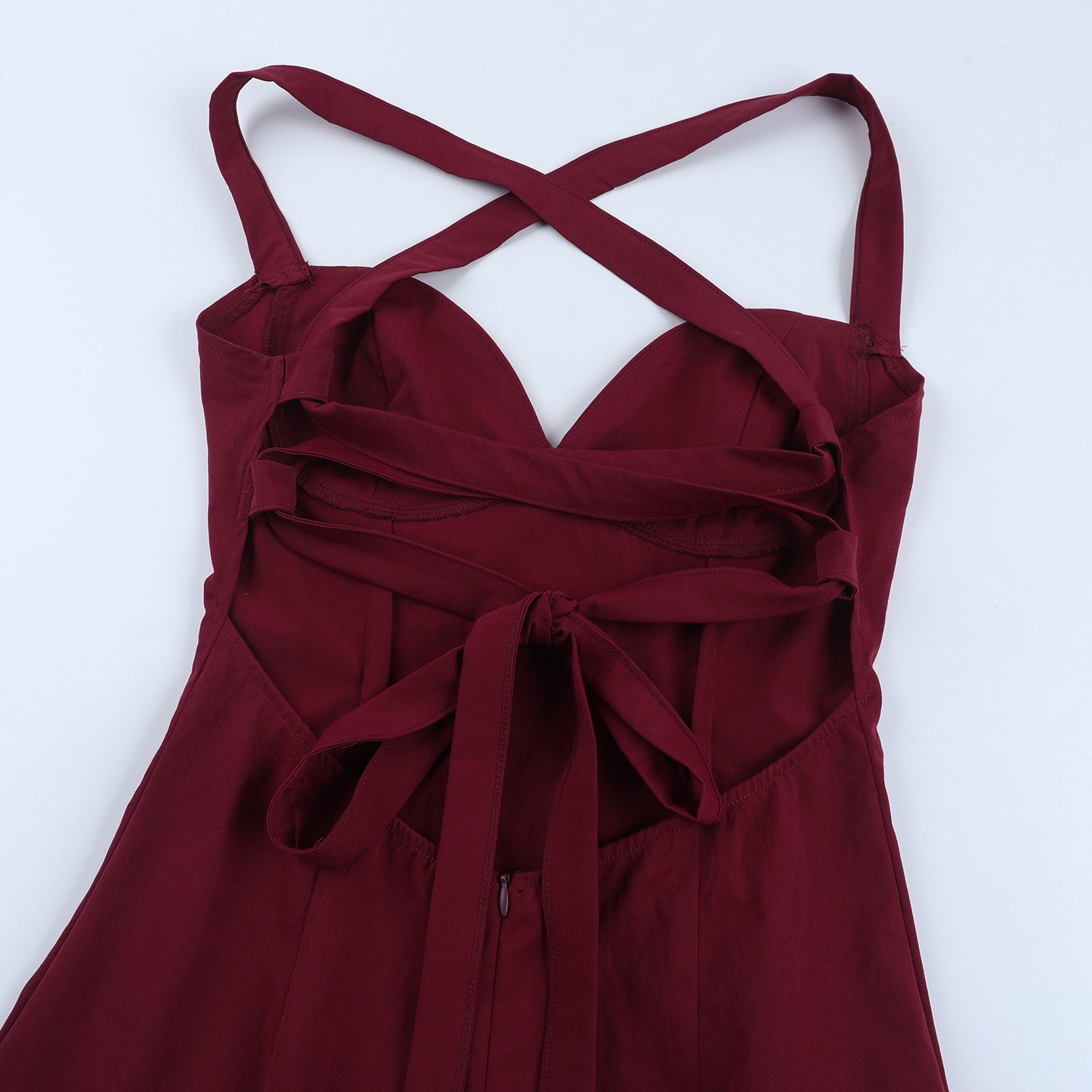 Women summer elegant Backless Halter Neck irregular Dress 18