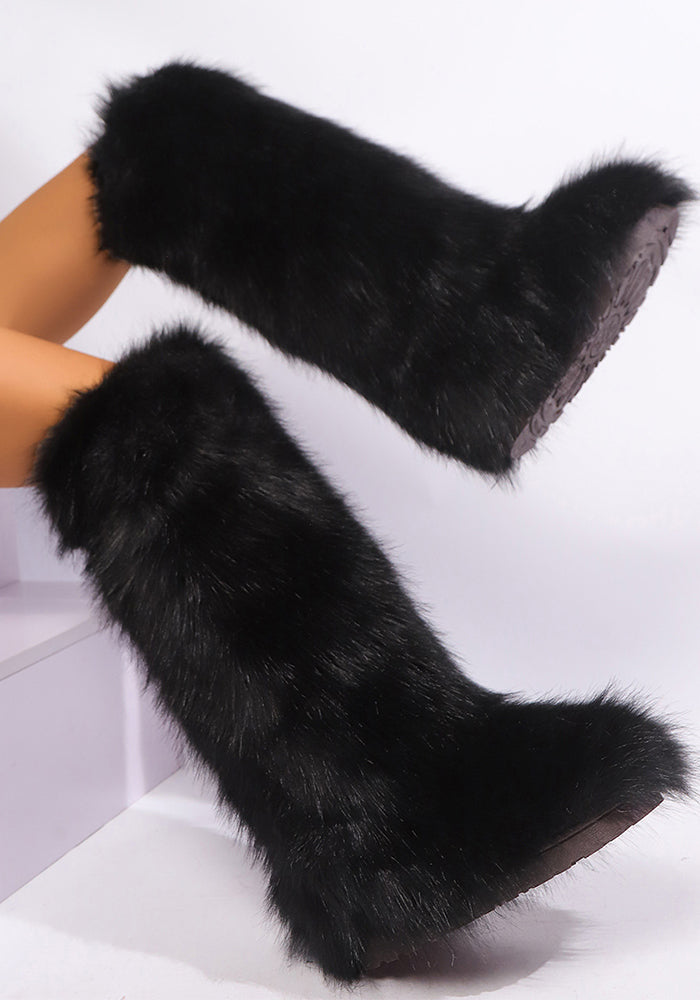 Women High-top Trendy Fur Warm Boots Snow Boots