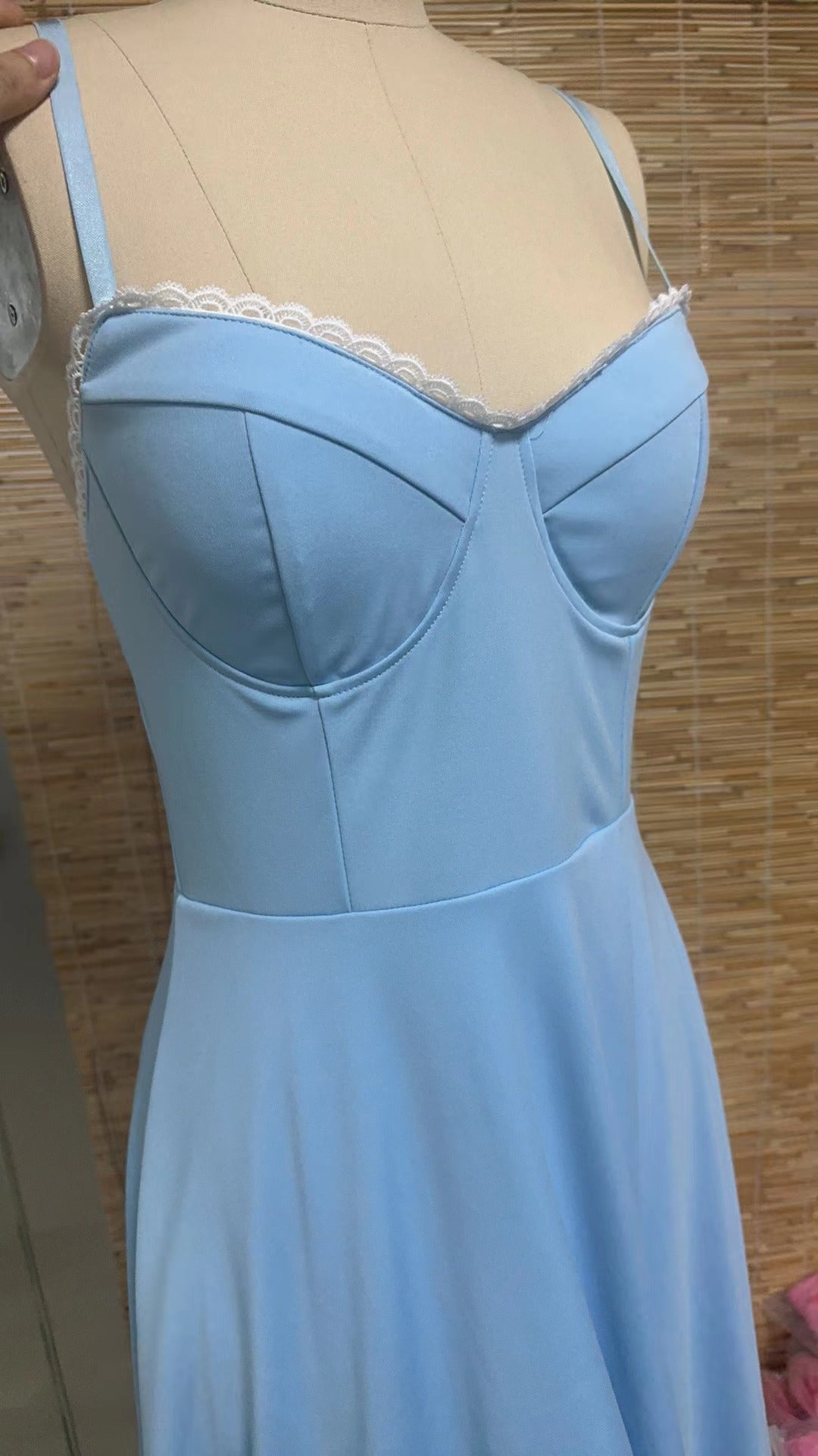 Women Sexy Suspender V-Neck Sleeveless Dress 25