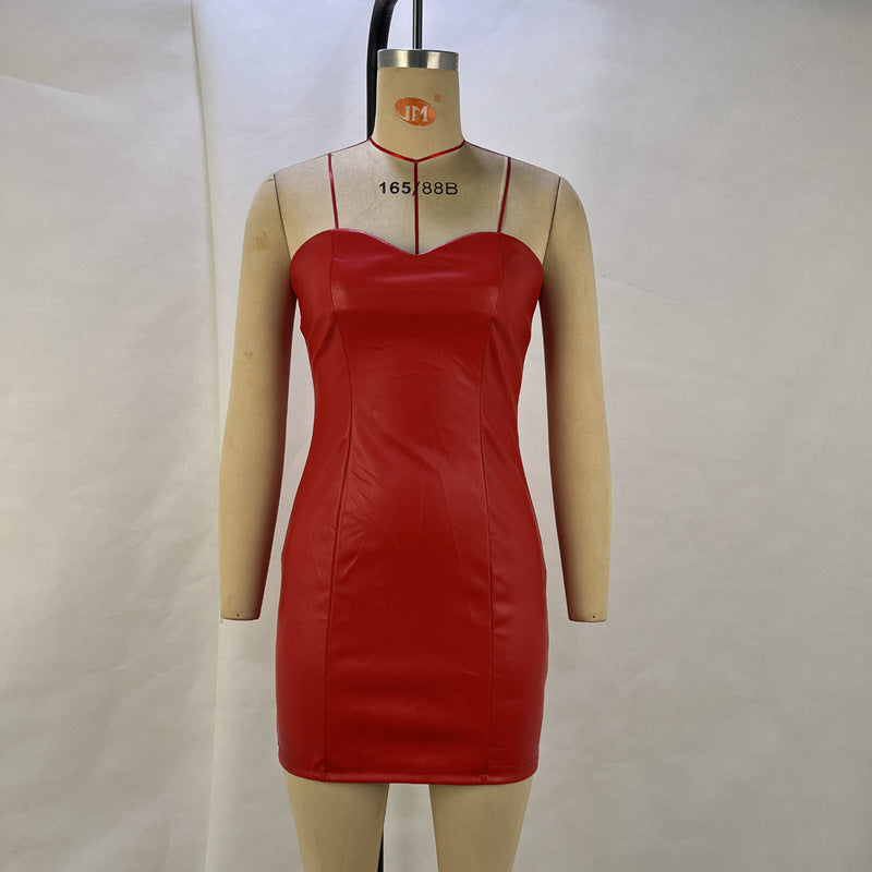 Women Solid Sexy Strapless Bodycon Dress 15