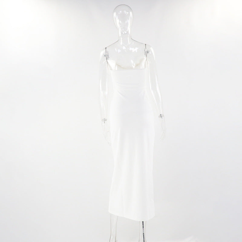 Spring Feather Deep V Sexy Tight Fitting Fashion Dress 20