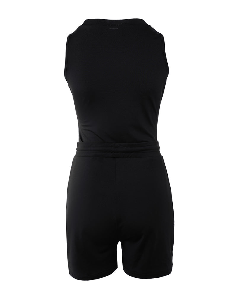 Women'S Sleeveless Print Top + Shorts Two Piece Set 9