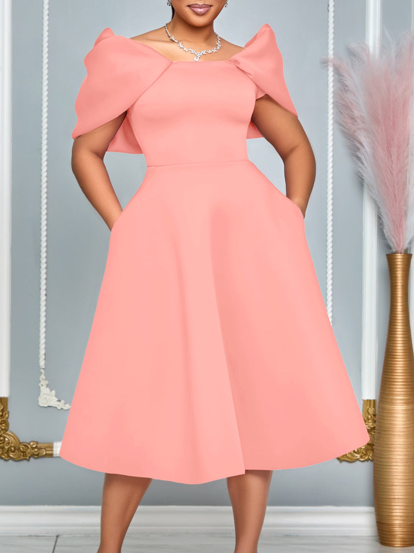 Women's Fashion Chic Elegant Sexy Formal Party African Dress 7