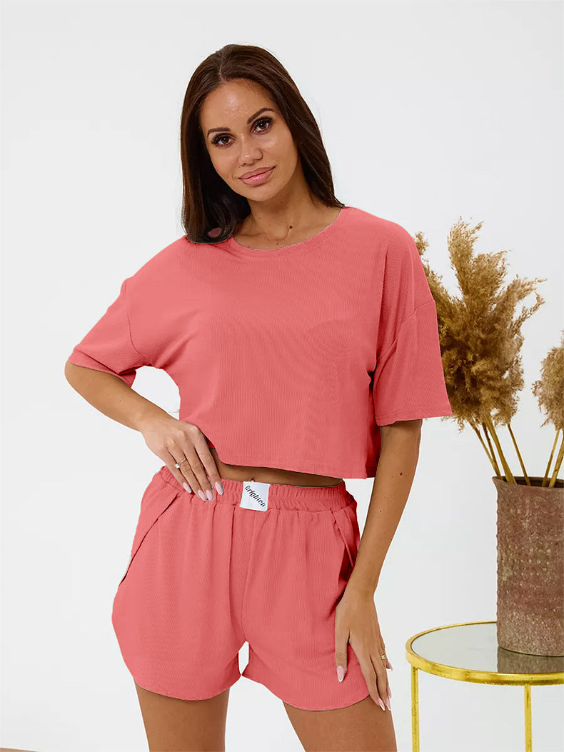 Summer Casual Women's Pajamas Comfortable Sexy Shorts Loungewear Set Outdoor Wear