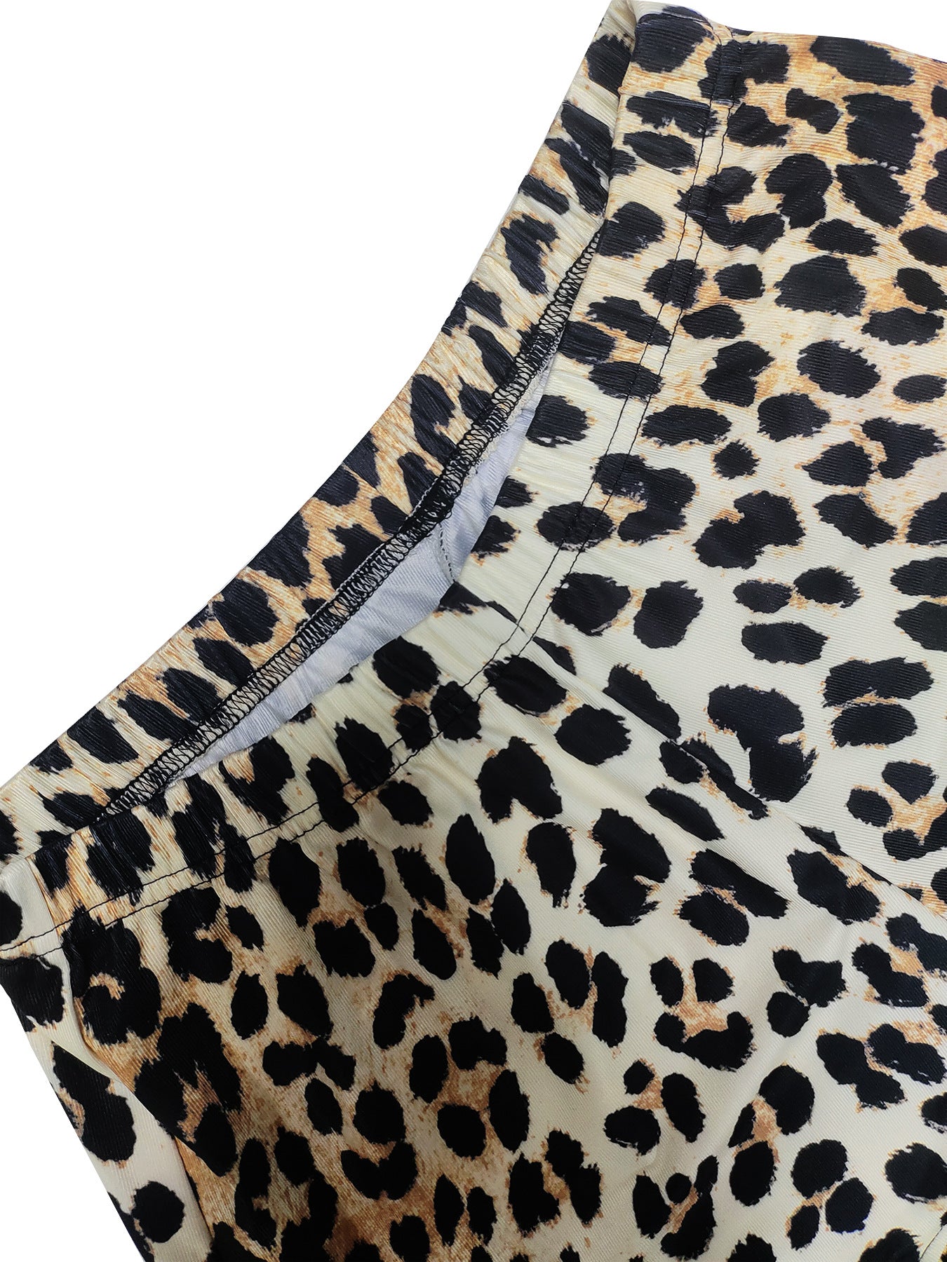 Women Sexy Printed Sleeveless Round Neck Tank Ruffle Shorts Two-Piece Set 11