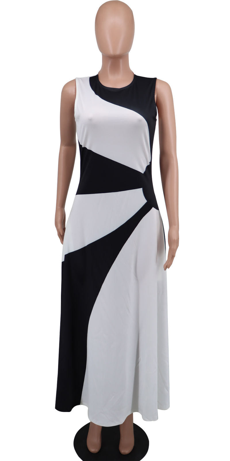 Spring And Autumn Women's Sleeveless Casual Long Dress 8