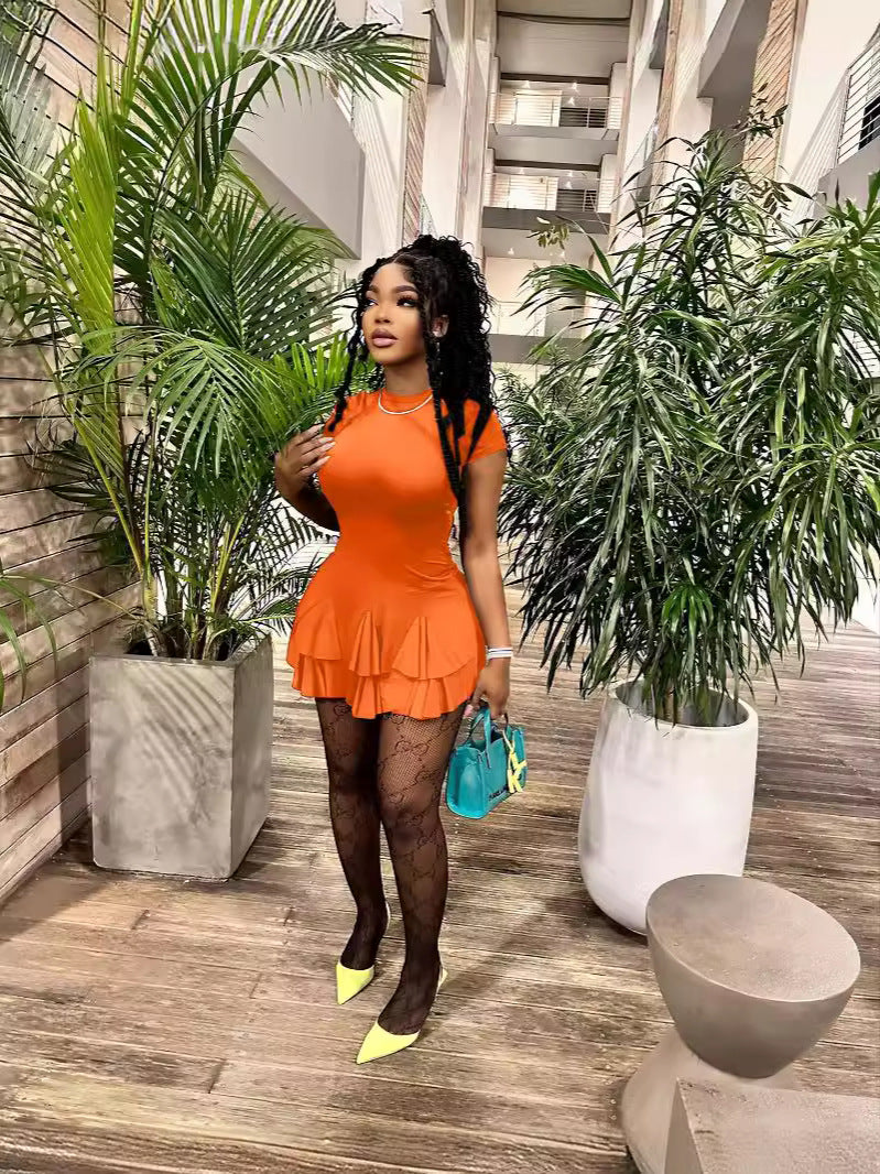 Women Clothing Irregular Mini Dress 7