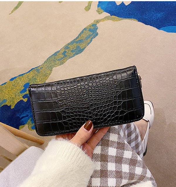 French Pattern Long Zipper Clutch Women's Wallet 20