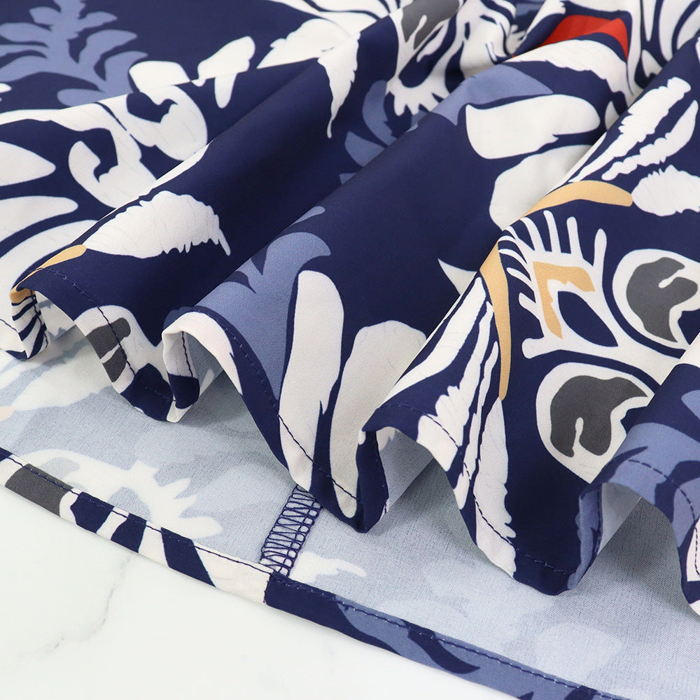 Sexy Strap Hollow Style Printed Long Dress 12