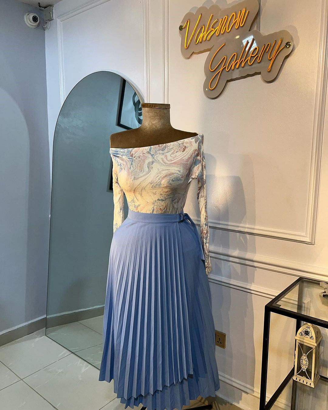 Women Summer Lace-up Irregular Long Skirt 10