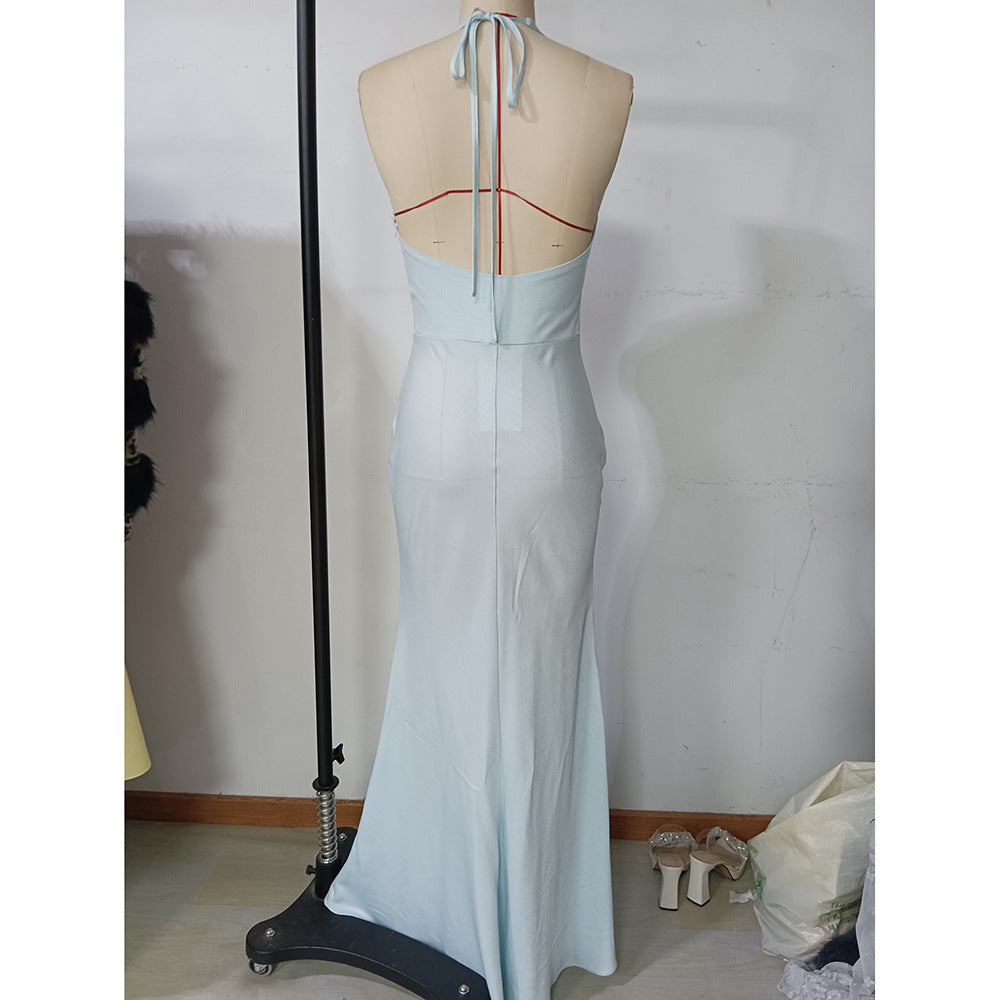 Wedding Dress Female Sexy Nightclub Formal Party Evening Dress Cocktail Long Fishtail Gown 7