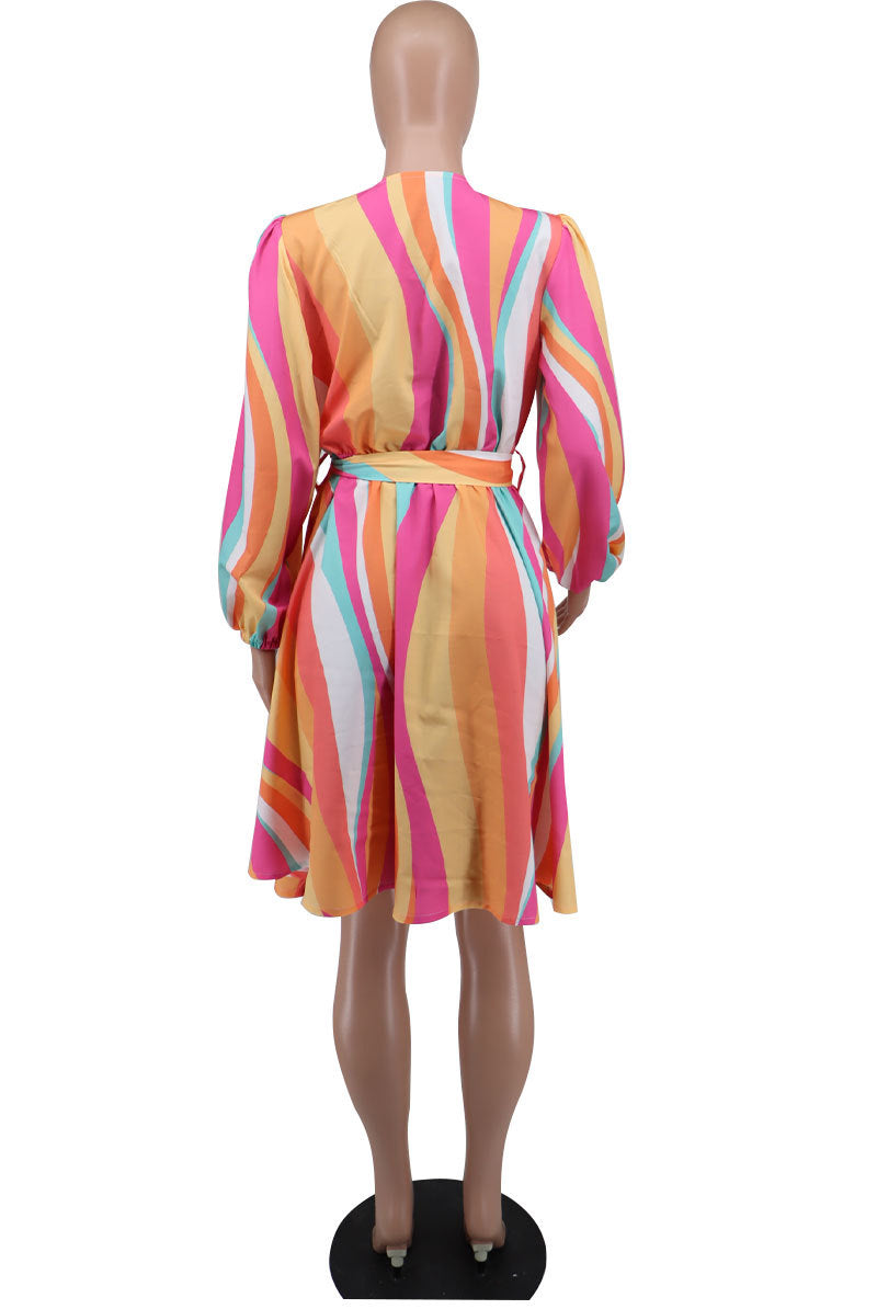 Spring Women's Long Sleeve Fashion Casual Dress 11