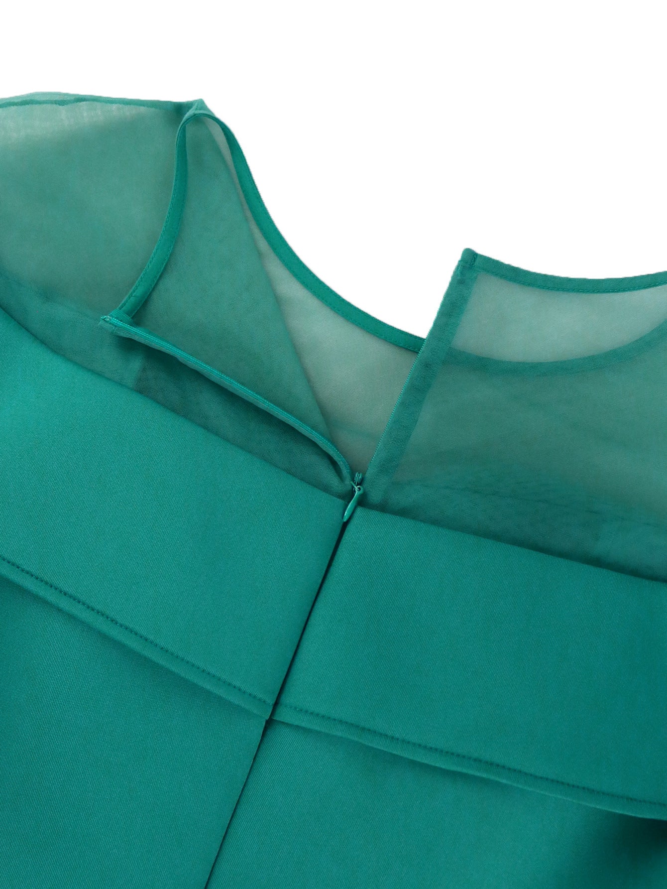 Women Shawl Sleeve Ruffle Dress 12