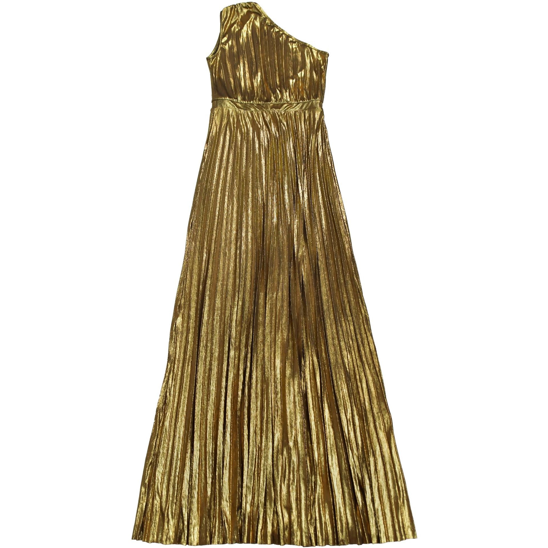 Women Elegant Shiny Slash Shoulder Sleeveless Solid Dress 11