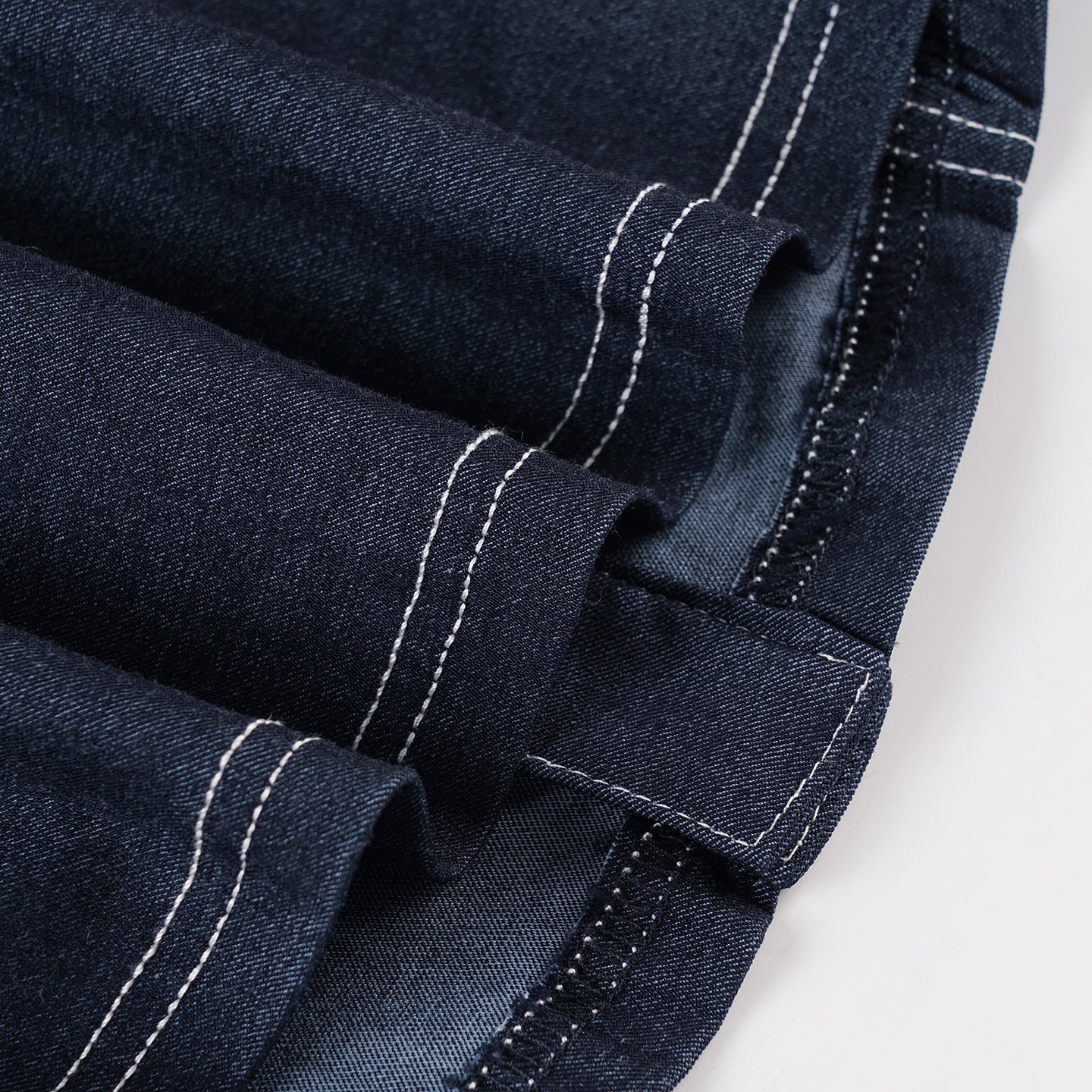 Women's Street Style Chic Turn-Down Collar Slim Waist Short Sleeve Denim Shirt 12