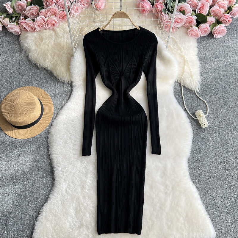 Women sexy Ribbed Bodycon Knitting dress 18
