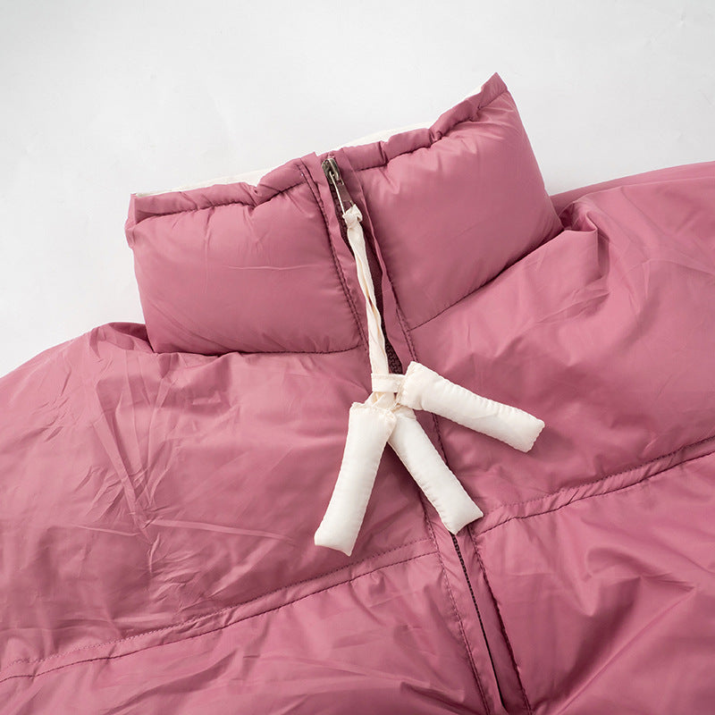 Women long sleeve contrast winter warm Padding Jacket 15