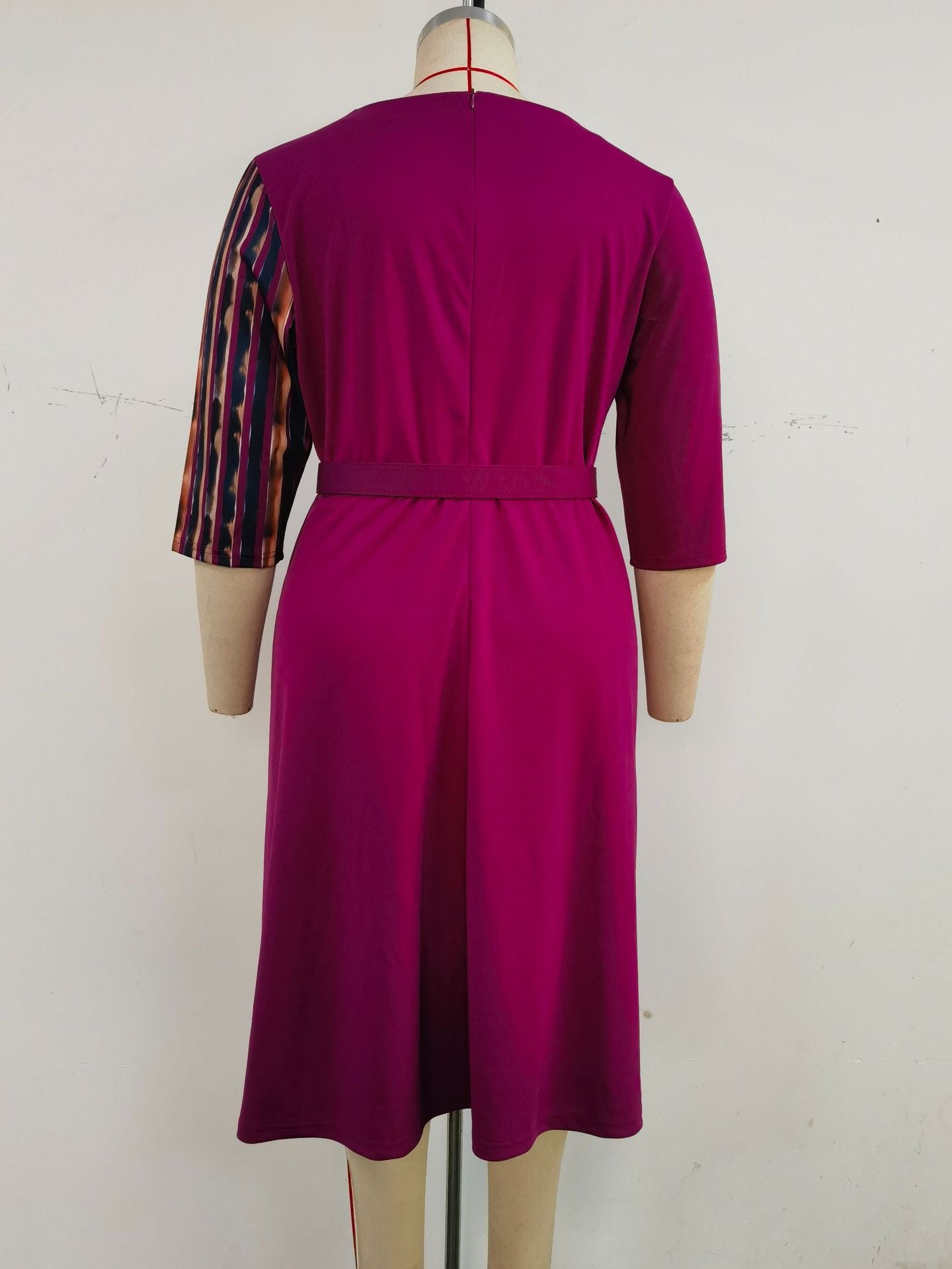 African Plus Size Women's Career Dresses 12