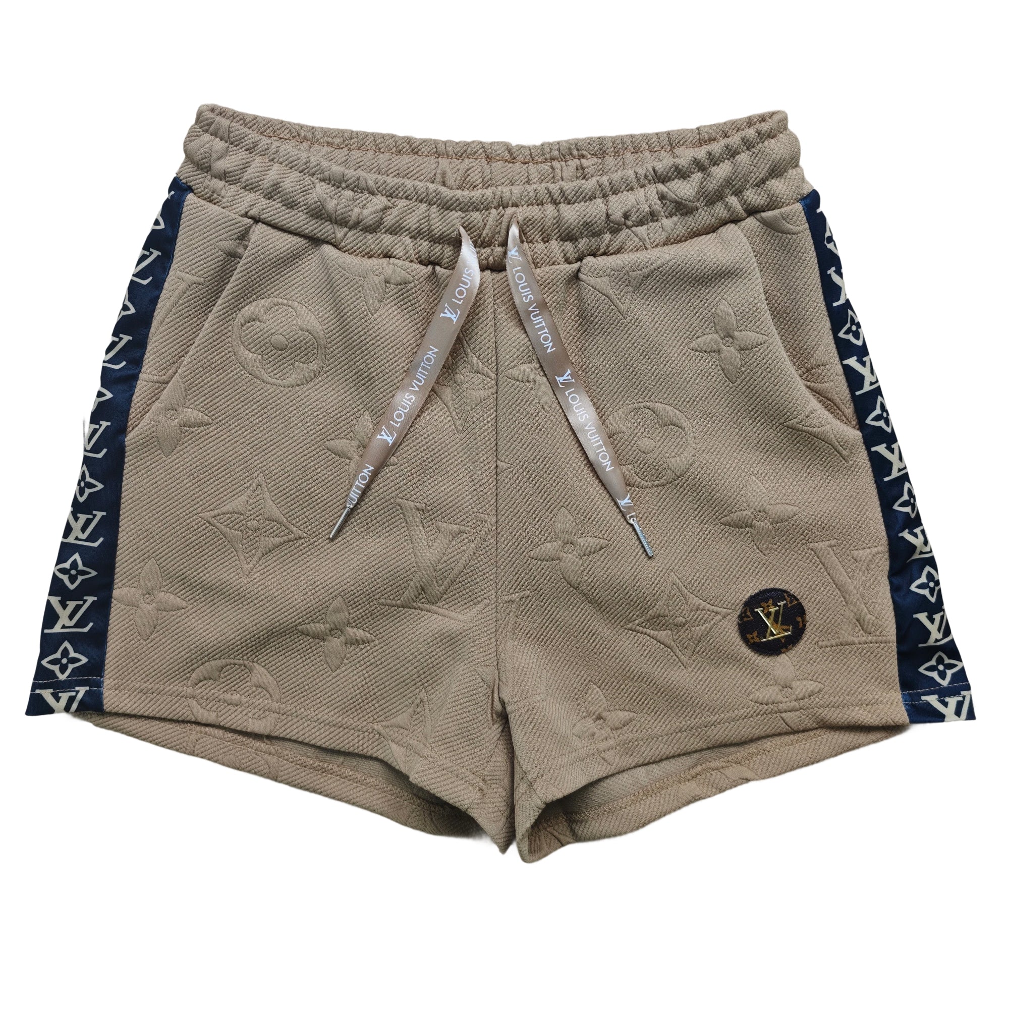 Women Jacquard Short Sleeve Top and Shorts Sports Two Piece Set 22