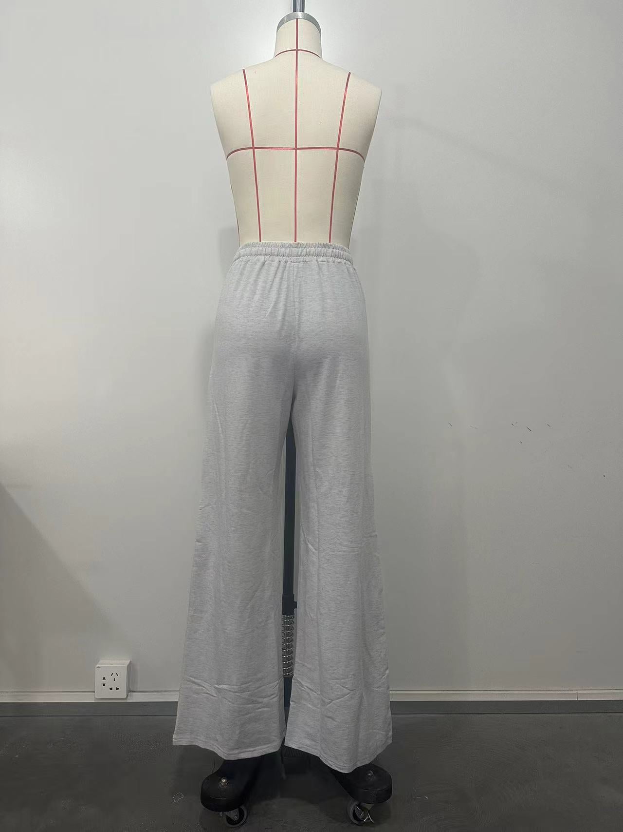 Women Fashion Stripe Patchwork Casual Pants 8