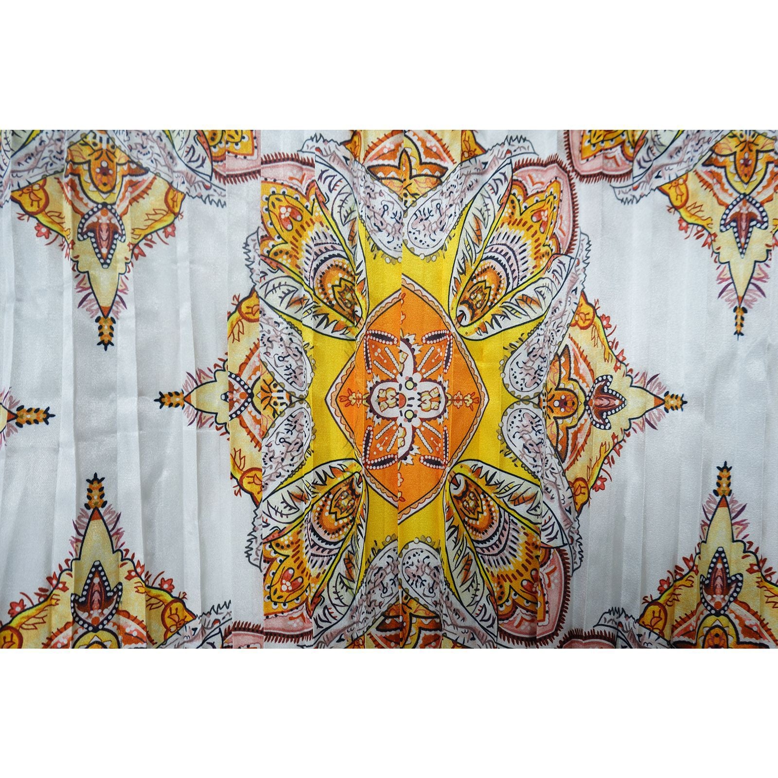 Women Autumn Printed Long Sleeve Pleated Dress 29