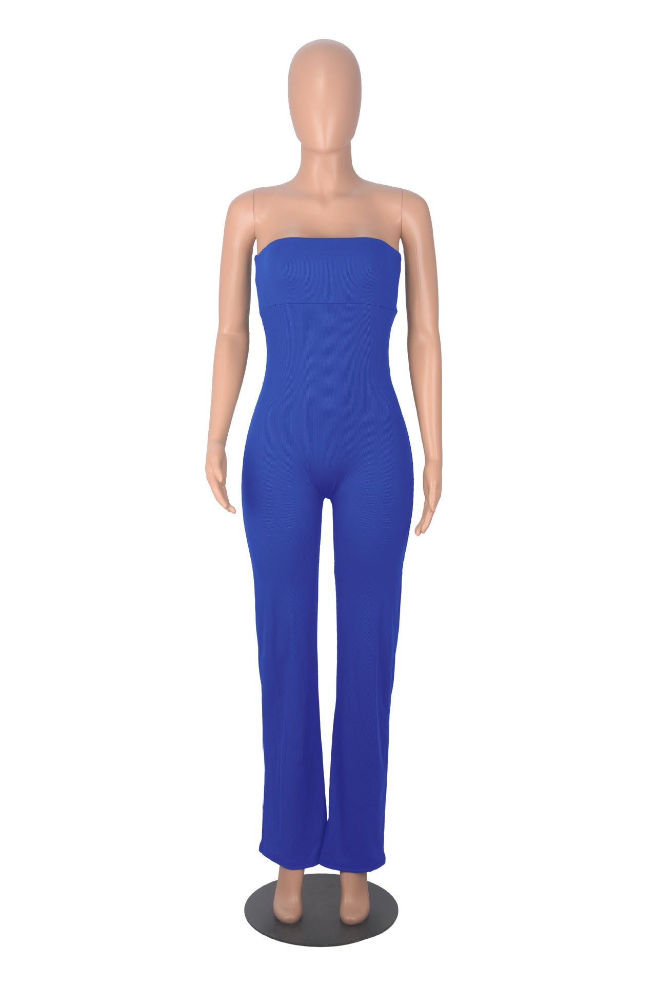 Women's Spring Sexy Strapless Slim-Fitting And Comfortable Elastic Jumpsuit 13