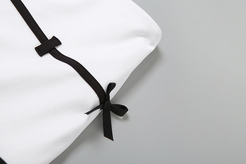 Women jacquard Lace-Up herringbone Strapless Top and Bodycon skirt two-piece set 18