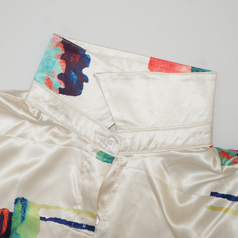 Women Homewear Long Sleeve Printed Two-piece Set 15