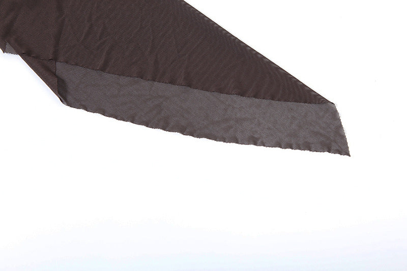 Spring Sexy Deep V See-Through Low Back Lace-Up Solid Mini Dress 14