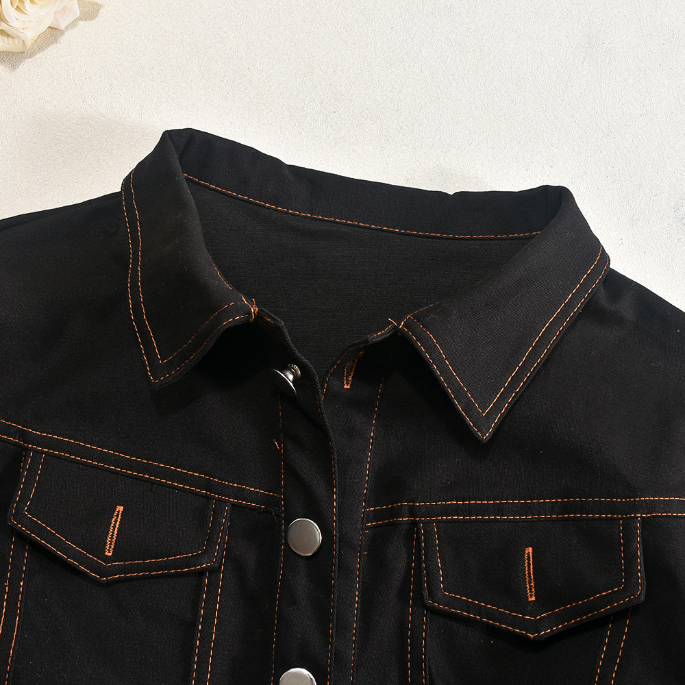 Spring Autumn Solid Color Long Sleeve Two Piece Skirt Set Casual Women's Clothing 10