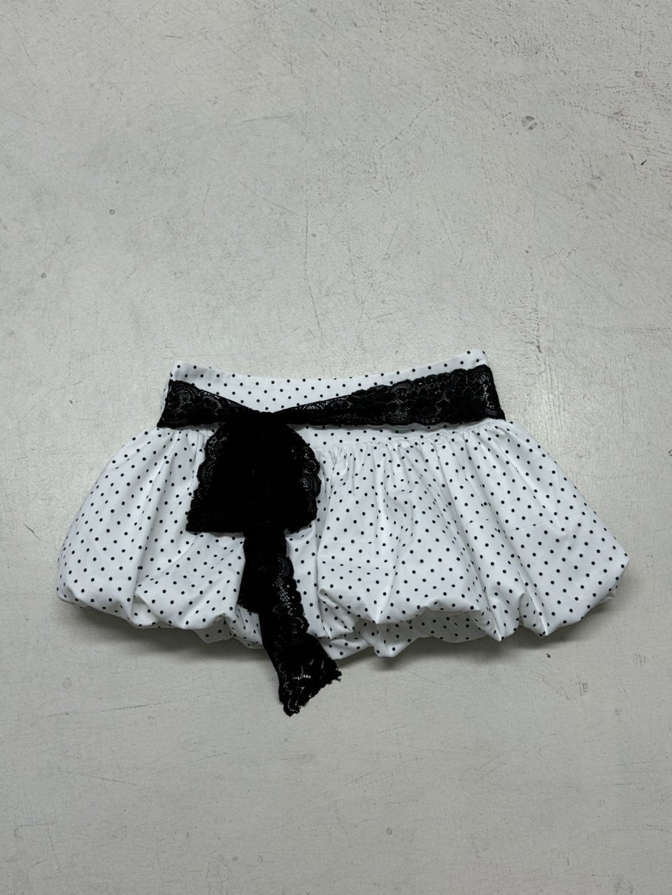 Women Summer French Lace Polka Dot Contrast Flower Bud Mini Dress 24