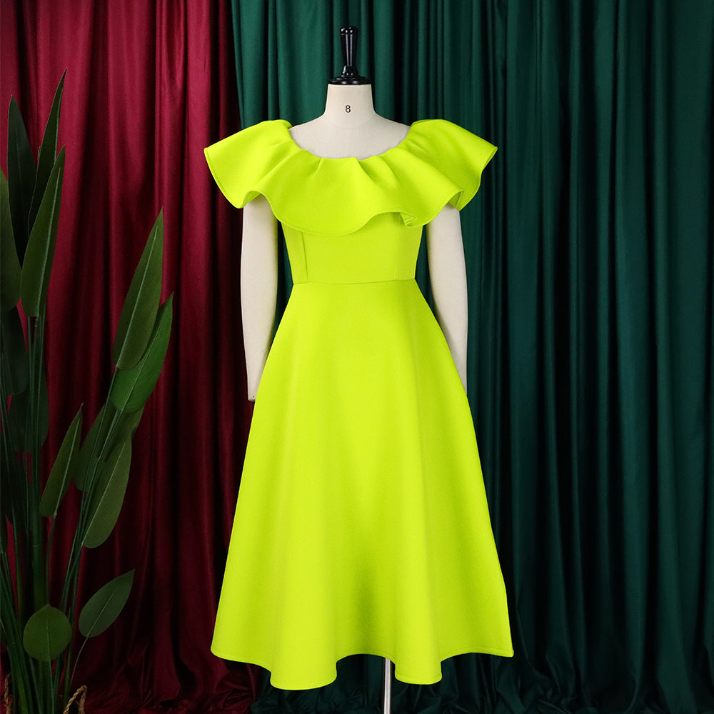 Women's Summer Fashion Chic Ruffle Formal Party Gown Dress 26