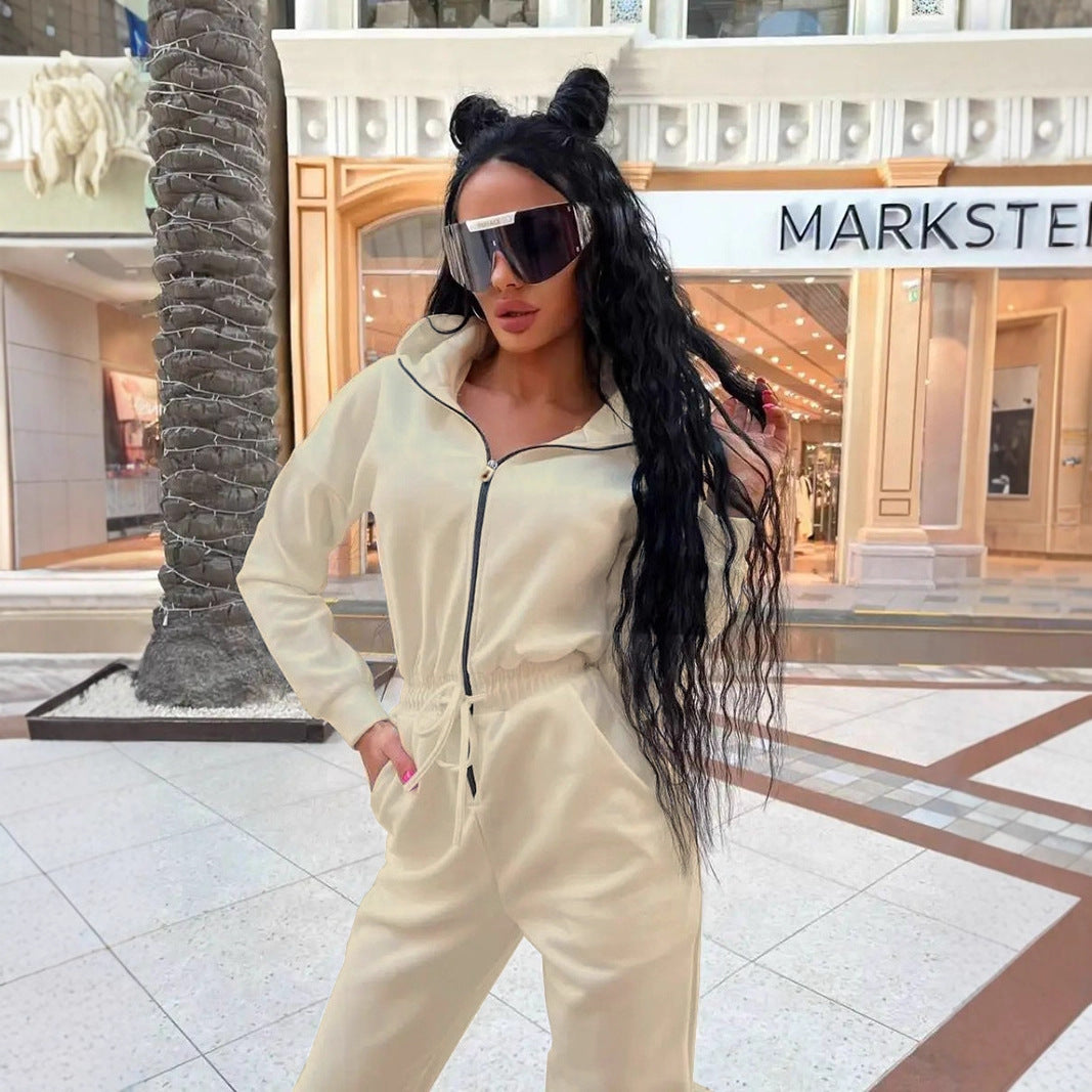 Women Deer Pu-Leather Jumpsuit 8