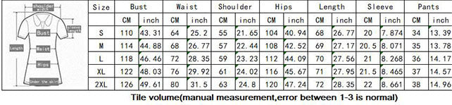 Women's Summer Fashion Stripe Print Set Loose Blouse Two Piece Set 12