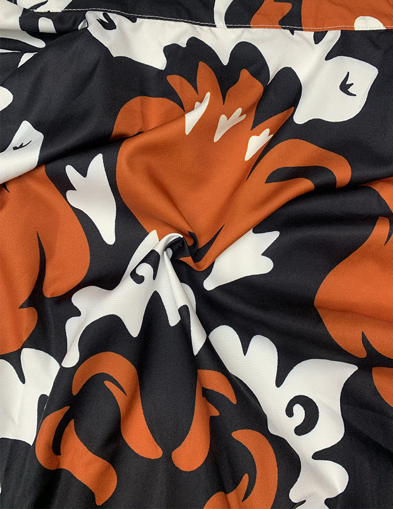 Women Bohemian Contrast Print Casual Top and Pants Two Piece 9