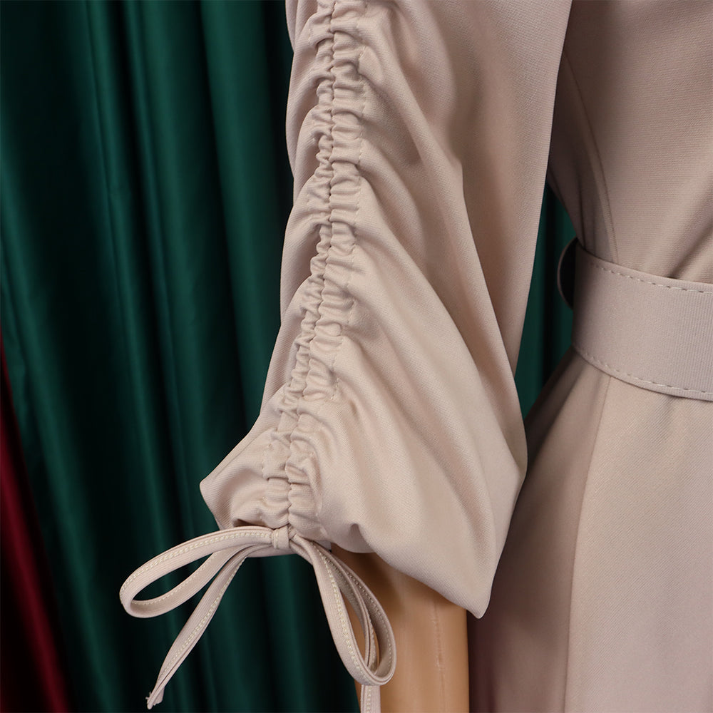 Women's Autumn And Winter Fashion Chic Plus Size Pleated A-Line African Dress 38