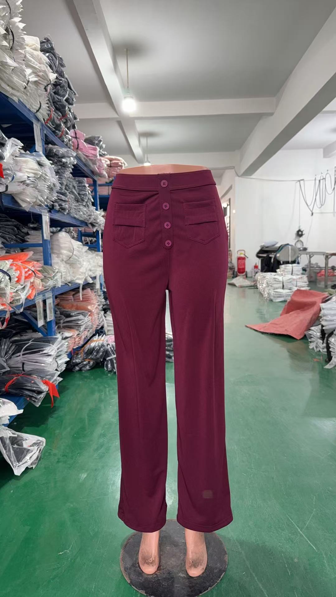 Women Casual Stretchy Pocket Pants 11