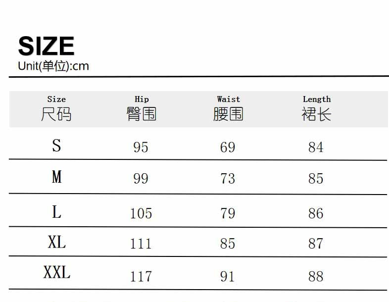 Women Spring and Autumn Satin Bodycon Skirt 5