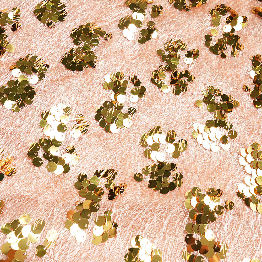 Plus Size Women African Formal Party Party Patchwork Sequin Flower Dress 24