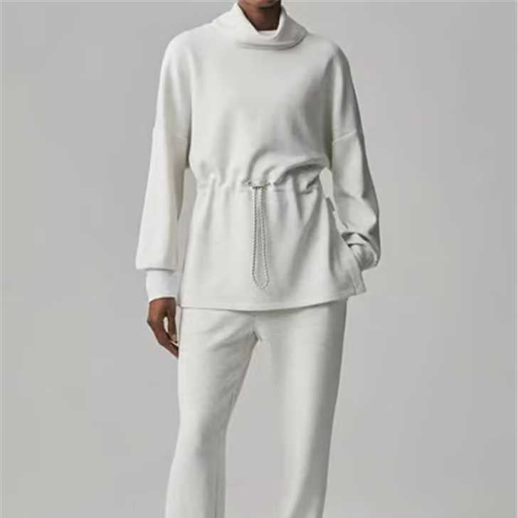 Women Autumn Long Sleeve Top and Pant Two-piece Set 7