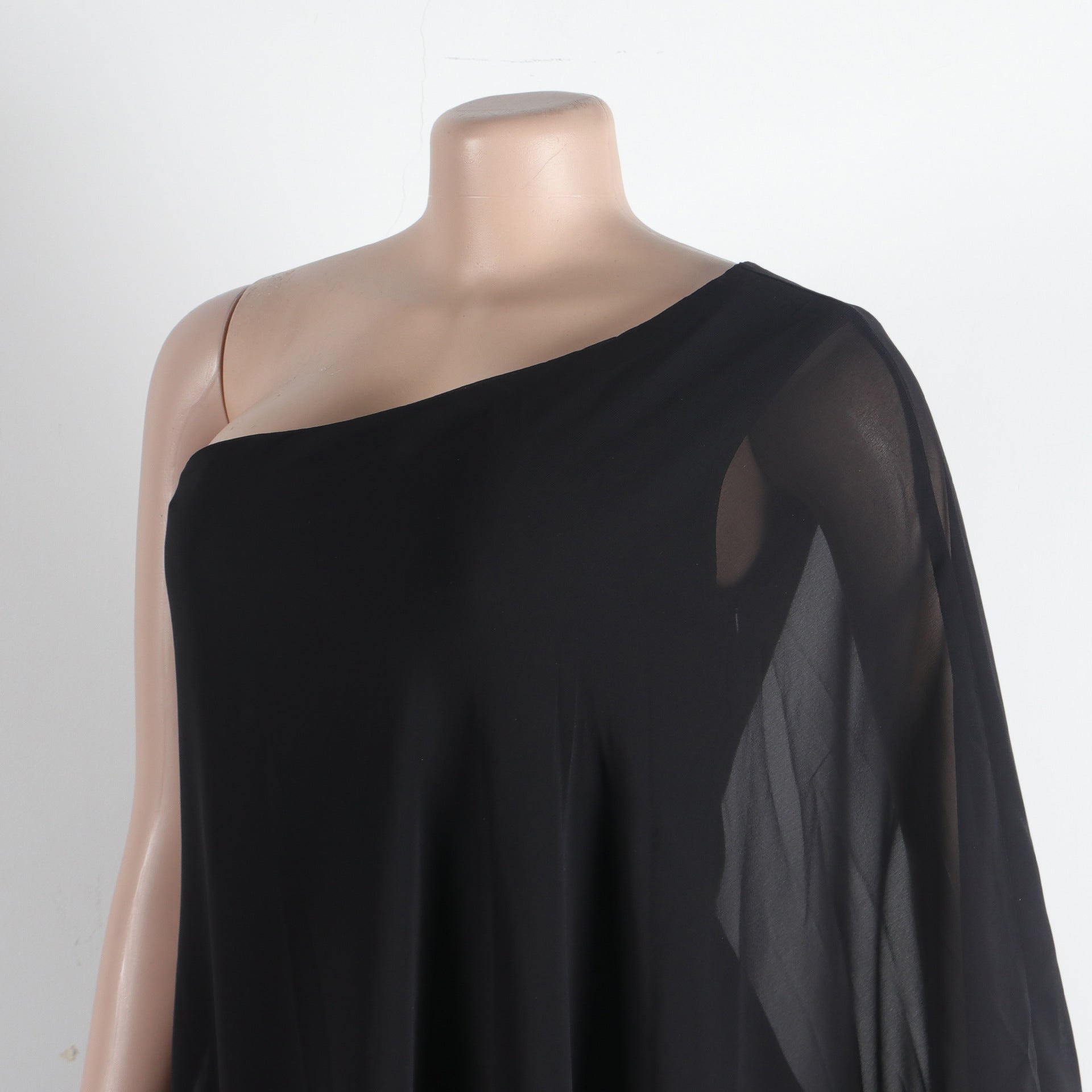 Women Sexy One Shoulder Sleeveless Stretch Jumpsuit 43