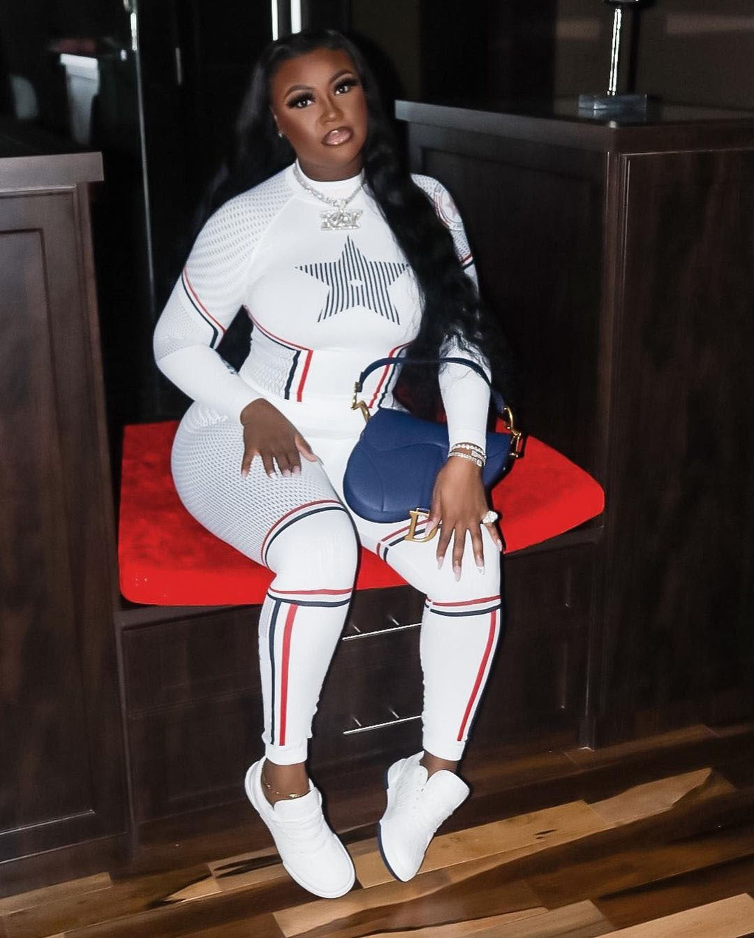 Women striped design long-sleeved Top and Pant two-piece set 10