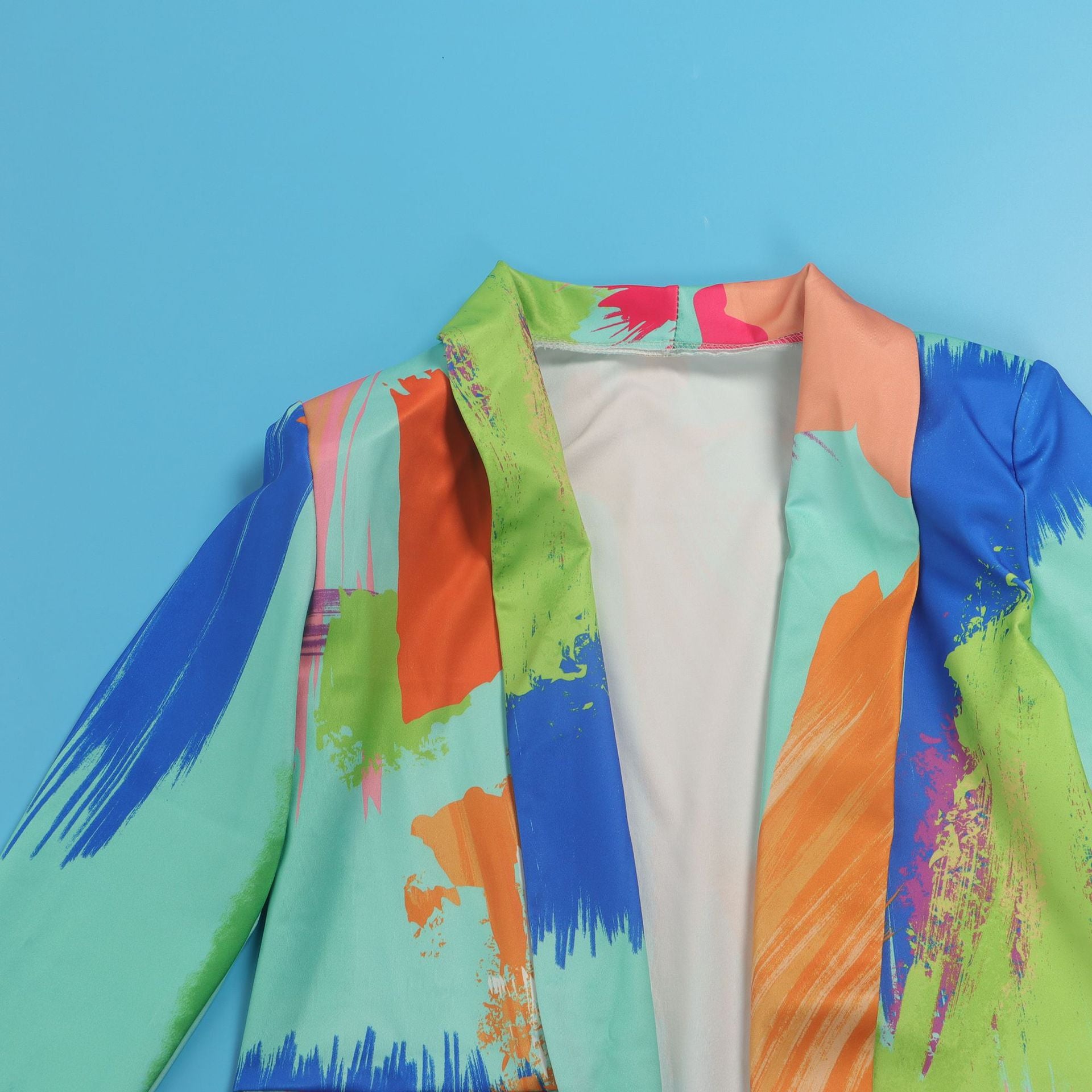 Casual Fashion Multi-Color Print Fashion Blazer Top 34