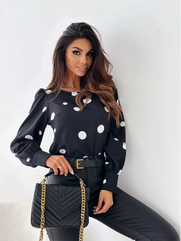women's autumn tops long sleeve printed shirt 7